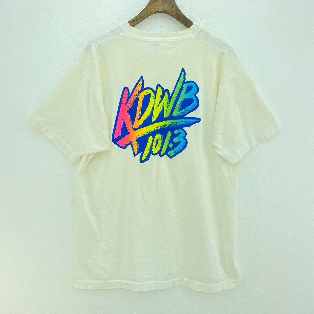 Steve Cochran Show KDWB 101.3 White Vintage T-shirt Size XL Single Stitch