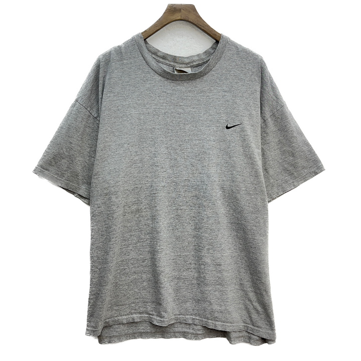 Vintage Nike Swoosh Logo Gray T-shirt Size XL Tee