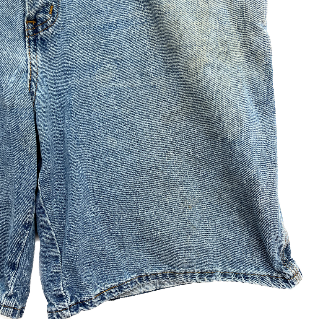 Vintage Faded Globy Carpenter Blue Denim Shorts Size 36