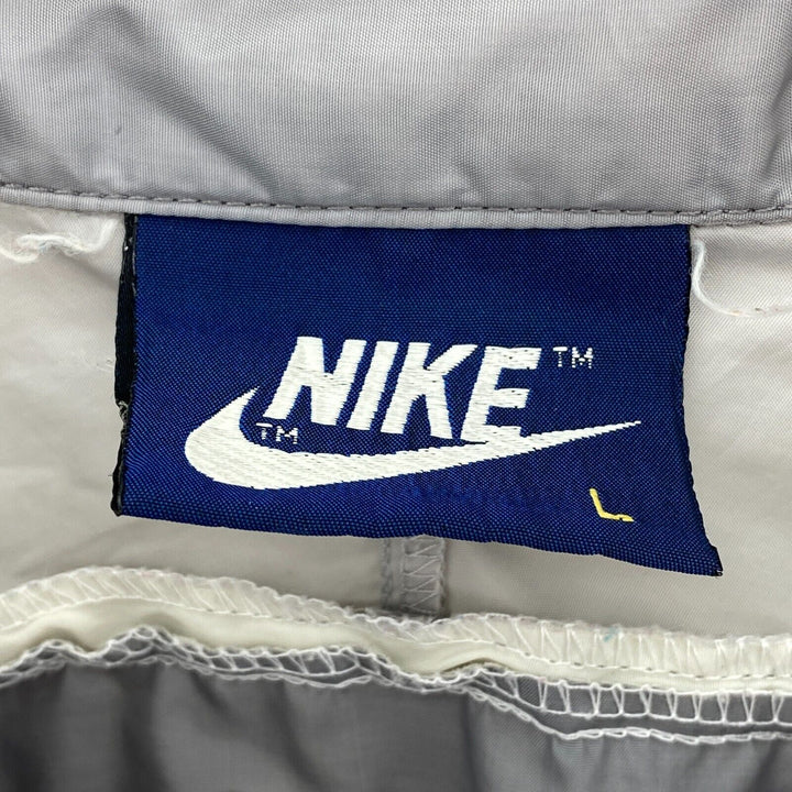 Vintage Nike Quarter Zip Gray Track Pullover Light Jacket Size L