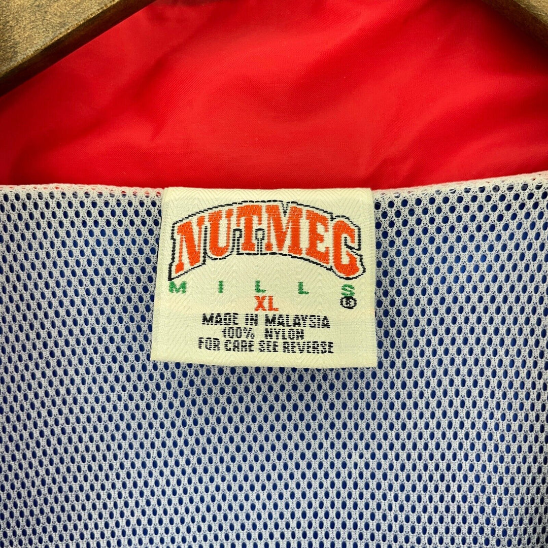 Nutmeg Vintage NCAA Royal Kansas Jayhawks Blue Full Zip Jacket Size XL