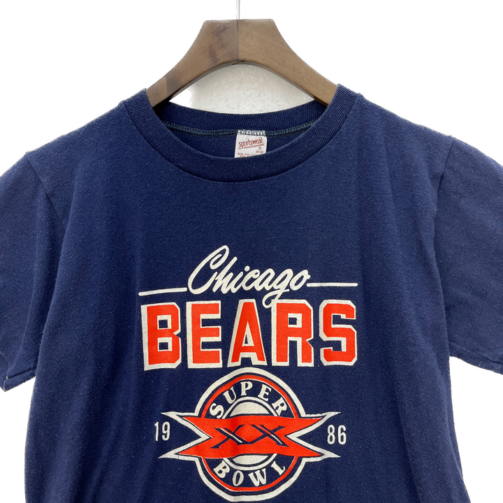 1986 Chicago Bears NFC Champs Super Bowl Vintage Football T-shirt Size S NFL 80s