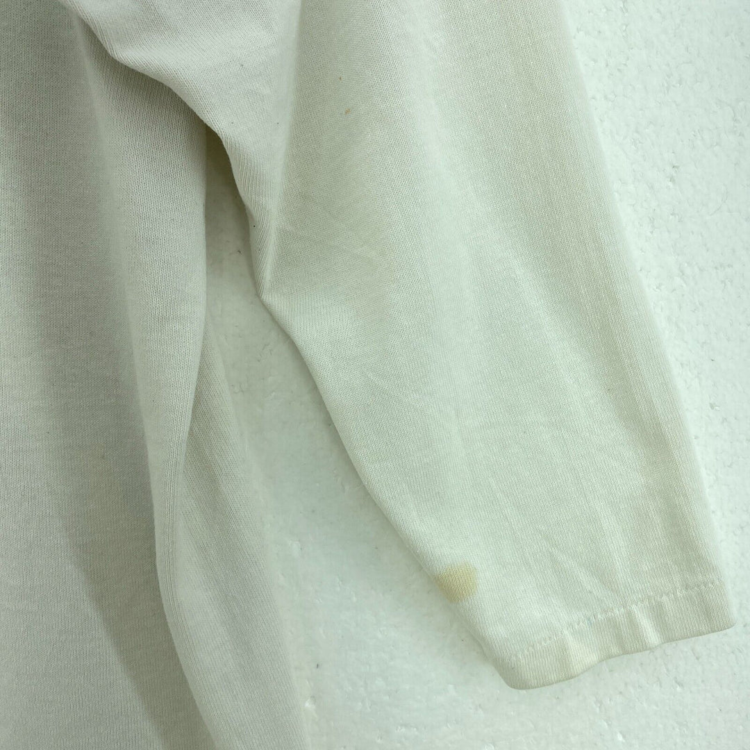 Michigan State University White Vintage T-shirt Size S 3/4 Sleeve Women's