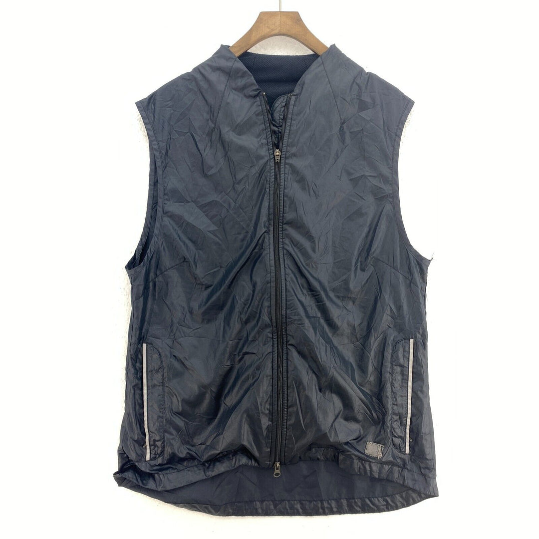 Vintage Nike Full Zip Lightweight Black Vest Jacket Size XL