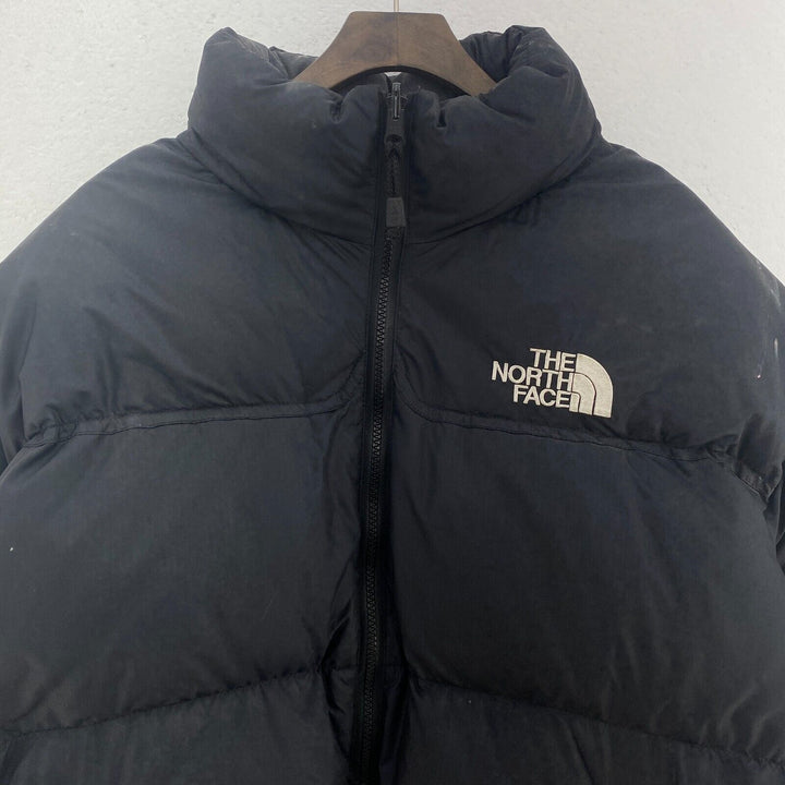 The North Face Black Insulated Puffer Hooded Jacket Size XL Full Zip Up