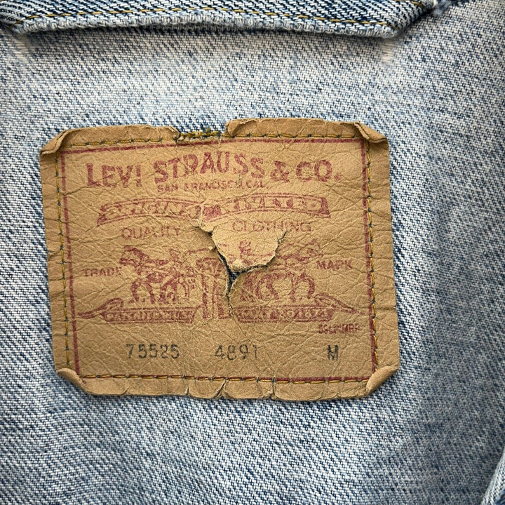 Vintage Levi Strauss Denim Medium Wash Blue Jacket Size M Trucker