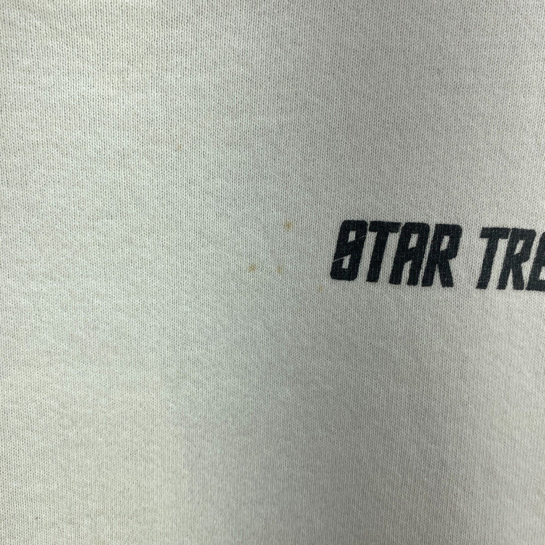 Vintage Star Trek 1993 Logo White Crew Neck Sweatshirt Size XL