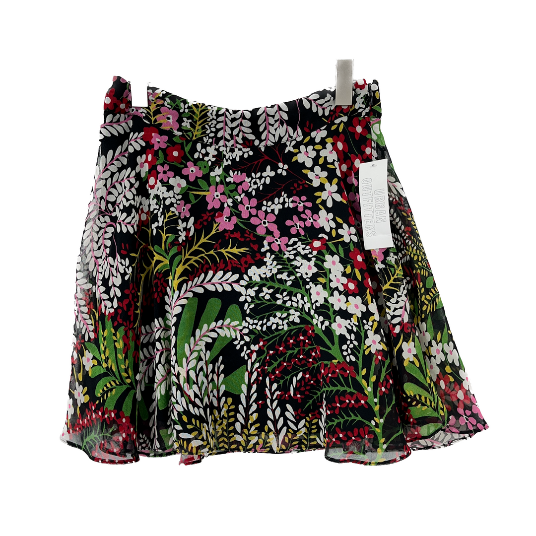 Urban Outfitters Floral Mini Skirt NWT SIZE M