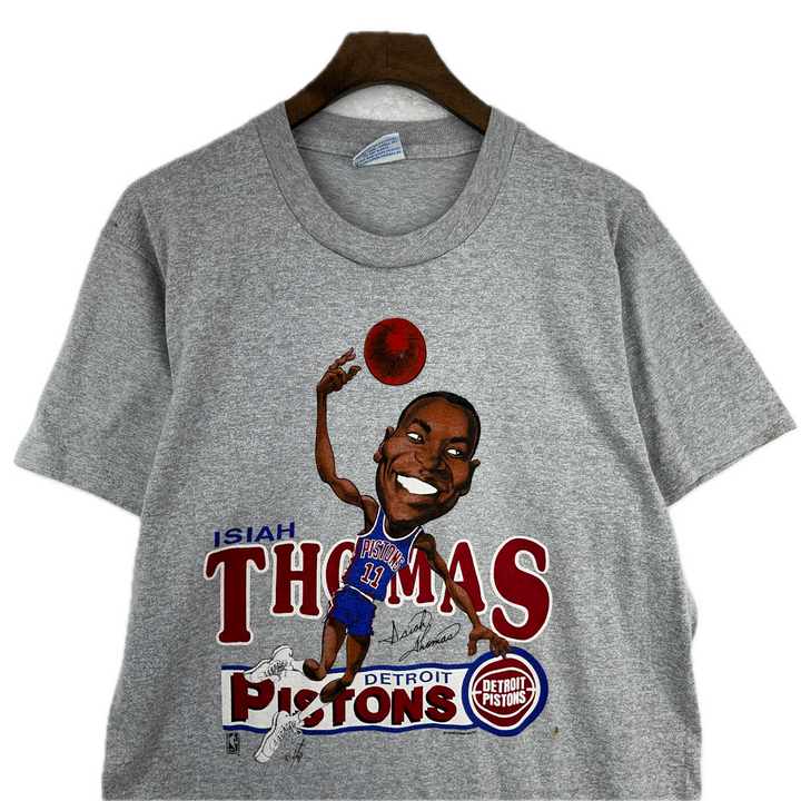 Vintage Detroit Pistons Isaiah Thomas Caricature T-Shirt Salem Men’s Size Large