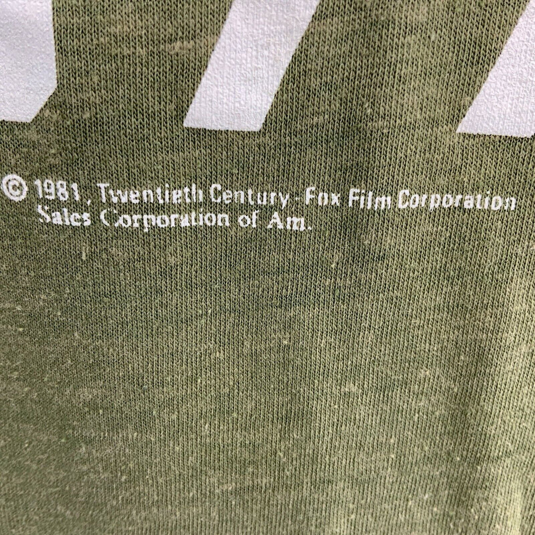 1981 Mash Patent 4077th Vintage Green T-shirt Size M Tv Series Single Stitch