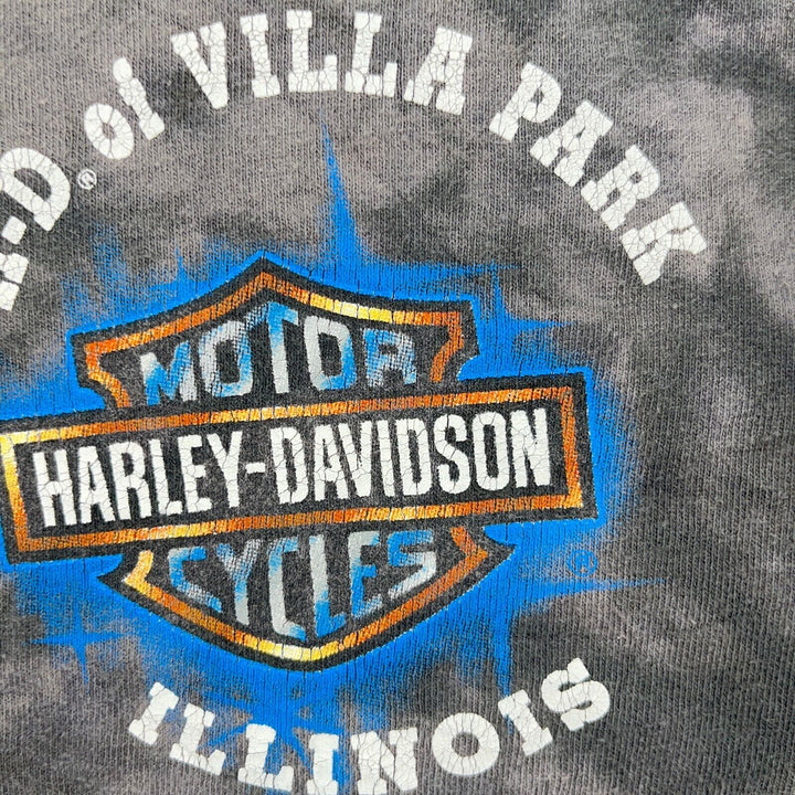 Vintage Harley Davidson Motorcycles Real Steel Sword 90S Dye T-shirt Size XL