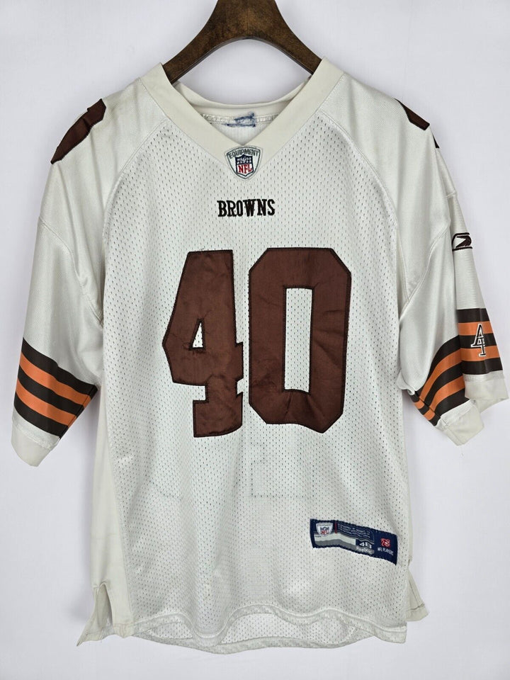 Cleveland Browns Payton Hillis #40 Onfield Reebok NFL Football Jersey Size 48