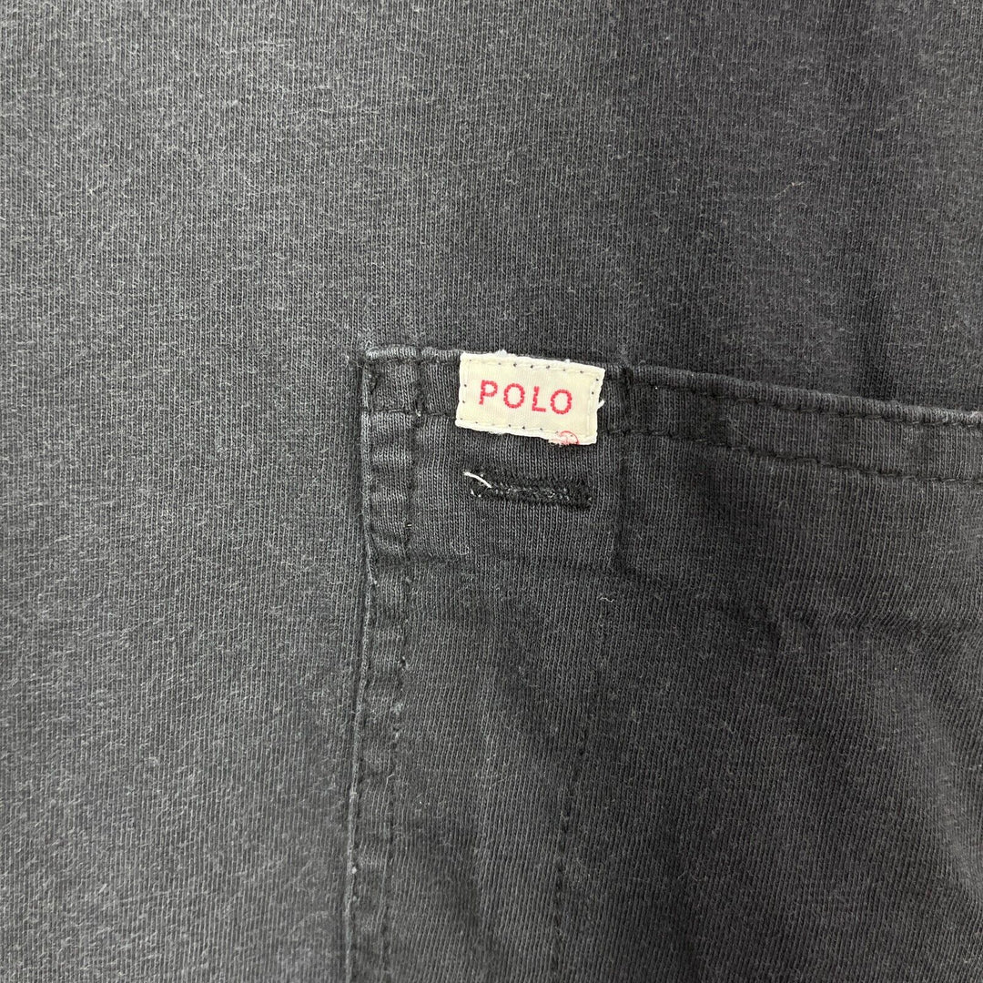 Vintage Polo Country Ralph Lauren Black Pocket T-shirt Size XL