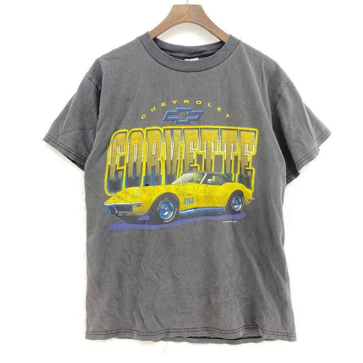Vintage Corvette Chevrolet 1999 Cars Gray T-shirt Size M Tee