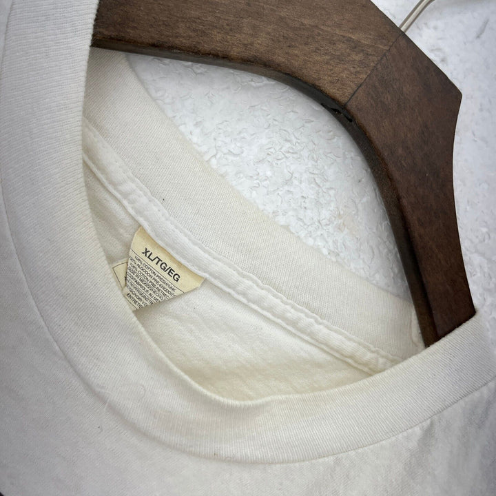 Vintage New England Patriots NFL Super Bowl White T-shirt Size XL