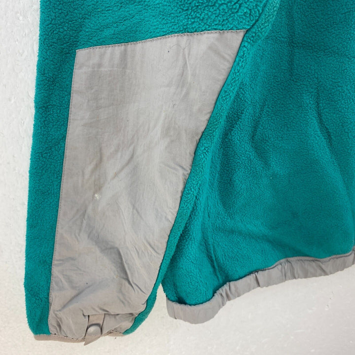 Vintage The North Face Denali Full Zip Blue Gray Fleece Jacket Size XL Girls
