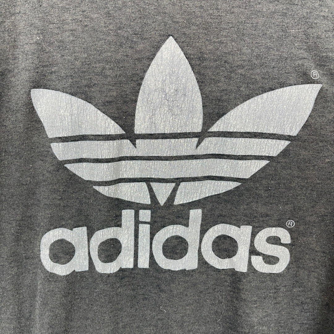 Vintage Adidas Logo Print Black T-shirt Size S Tee