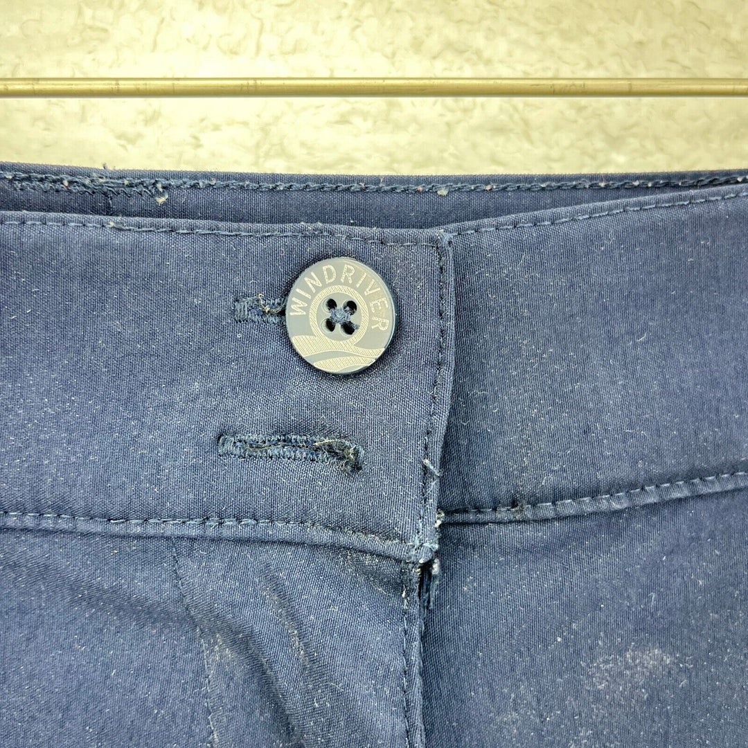 Vintage Detachable Wind River Navy Blue Cargo Pants Shorts Size 16x 25 Women's