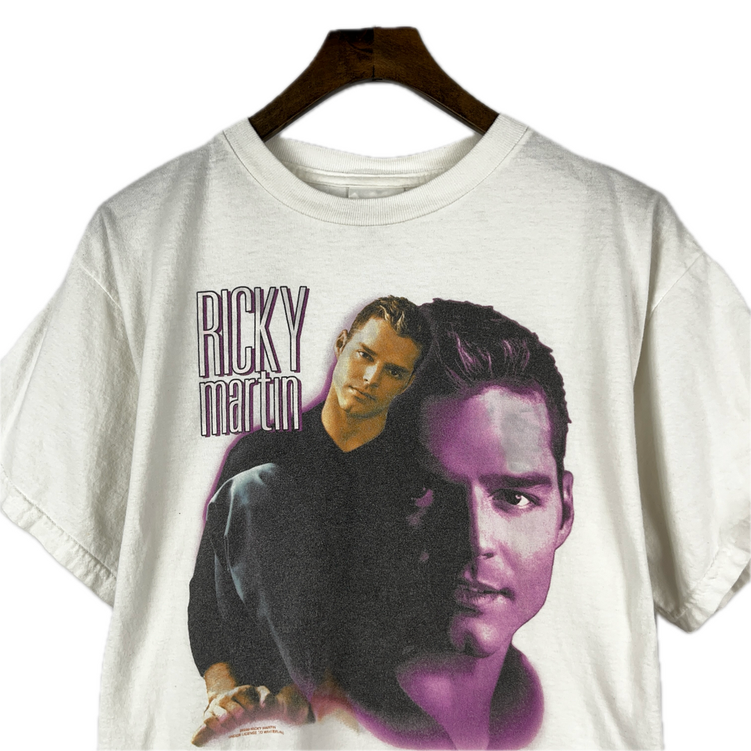 Vintage Ricky Martin T-shirt XL White Vintage 1999 Tultex