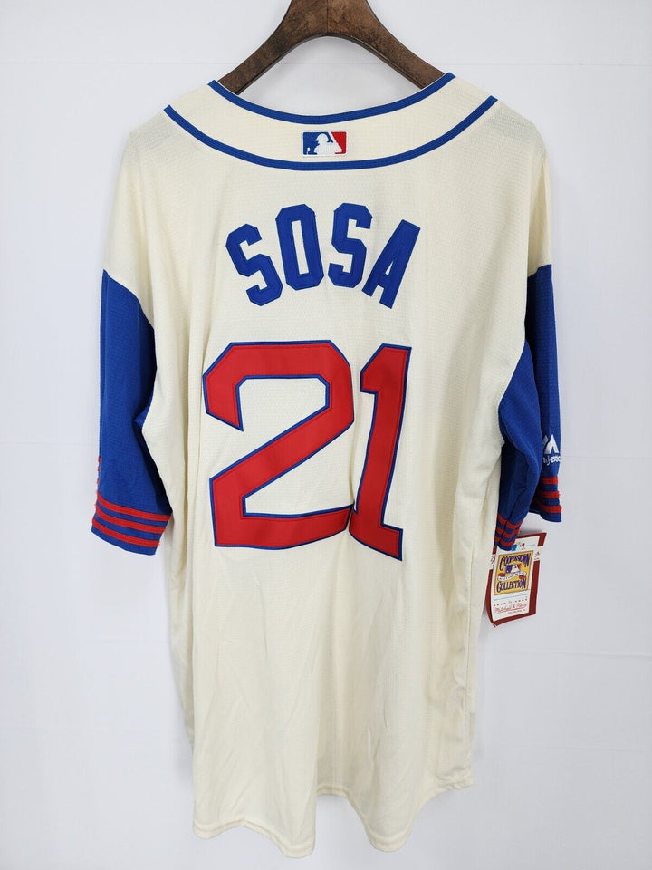 Vtg Rare MLB Chicago Cubs Sammy Sosa Majestic Baseball Jersey. Size L NWT