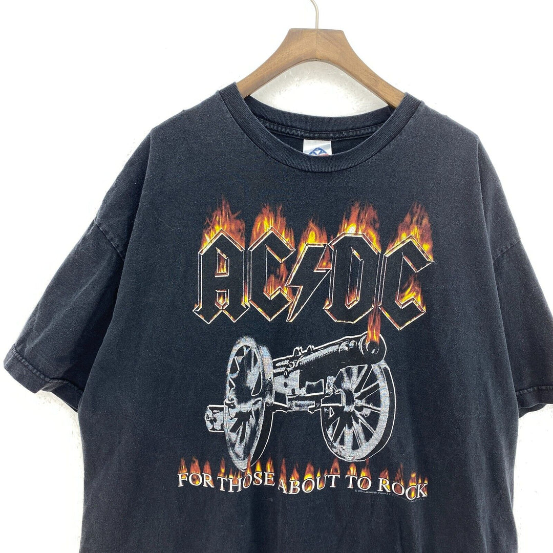 Vintage AC/DC For Those About Ro Rock Graphic Print T-Shirt Size 2XL