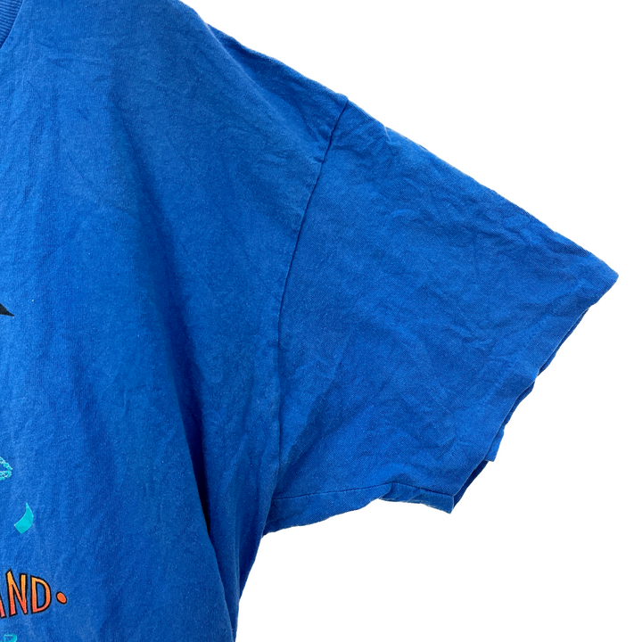 Vintage Pleasure Island Walt Disney Blue T-shirt Size L Single Stitch