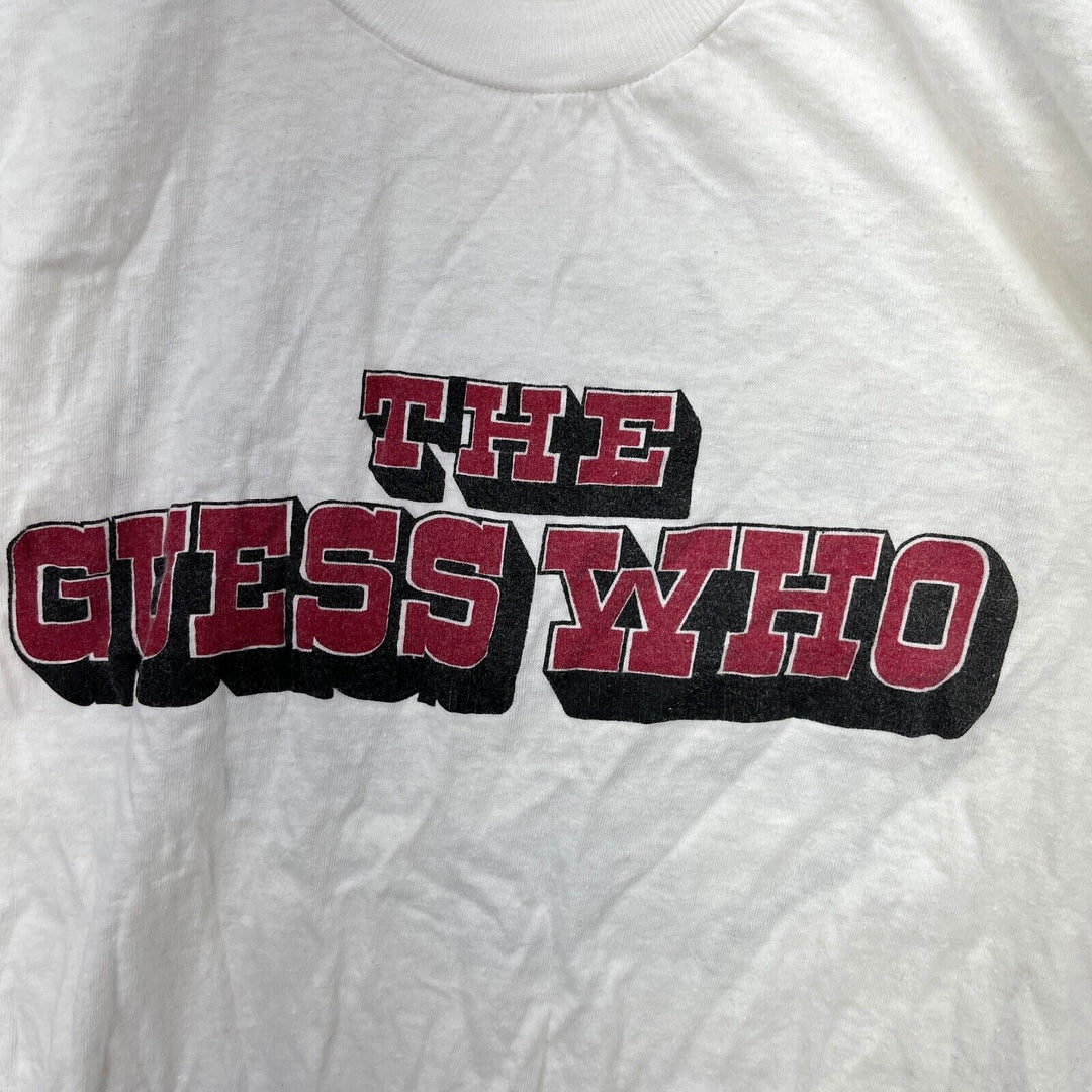 Vintage The Guess Who Canada Spring Tour White T-shirt Size XS