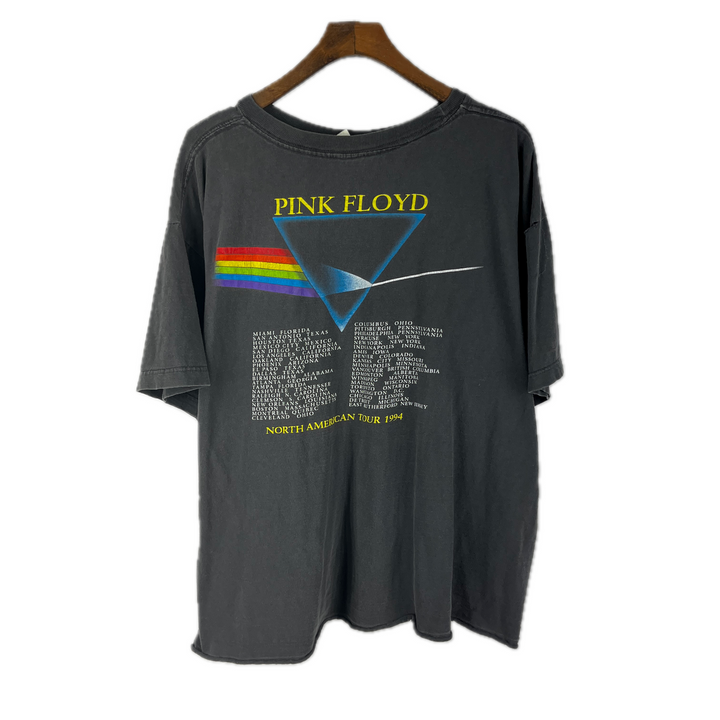 Vintage 1992 Dark Side of The Moon Pink Floyd Black T-shirt Size XXL