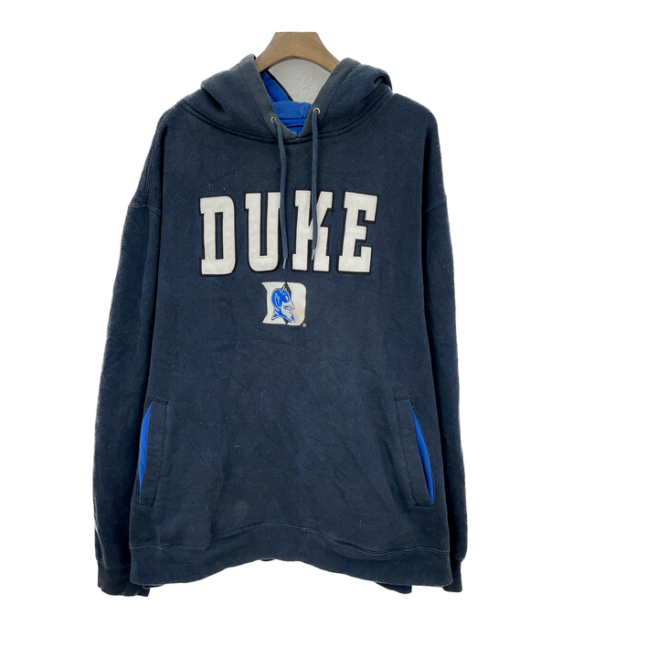 Vintage Champs Duke University Navy Blue Hoodie Size 3XL