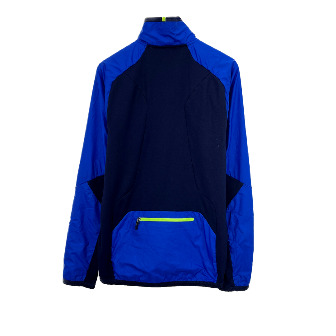 Vintage Polo Ralph Lauren Sport Full Zip Neon Detailed Blue Light Jacket Size M