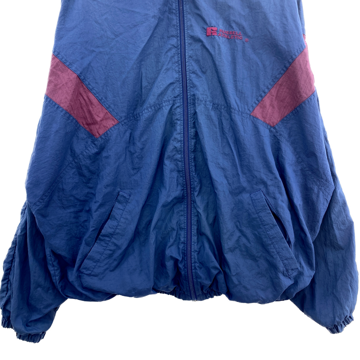 Vintage Russell Athletic Logo Full Zip Navy Blue Jacket Size XL
