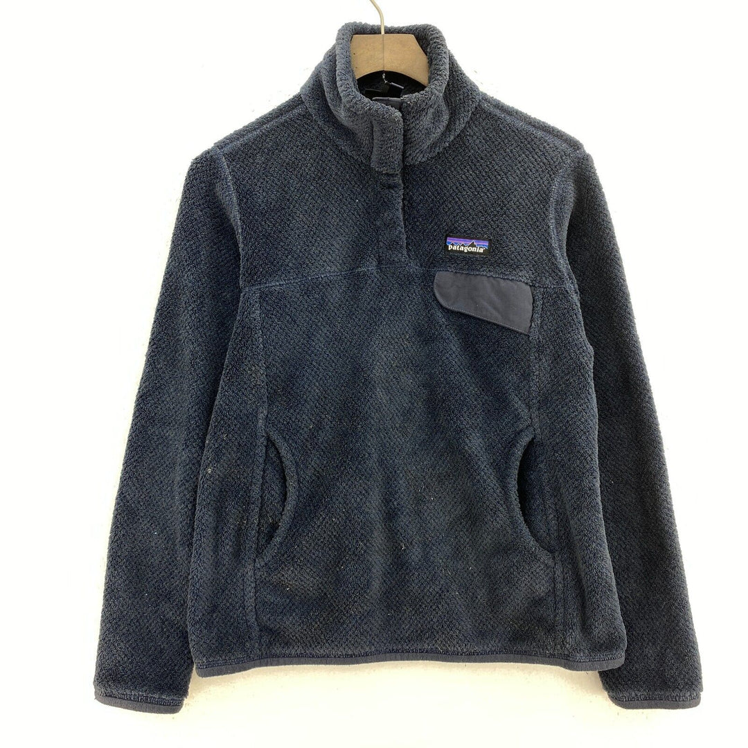 Vintage Patagonia Snap-T Black Fleece Pullover Jacket Size S