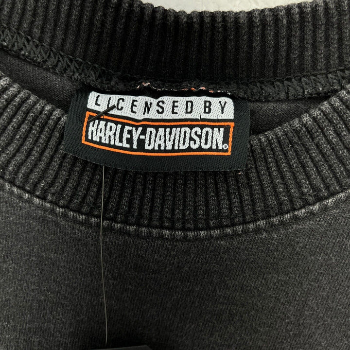 Vintage 2000s Harley Davidson Motorcycle Banff Canada Black Vest Size XL
