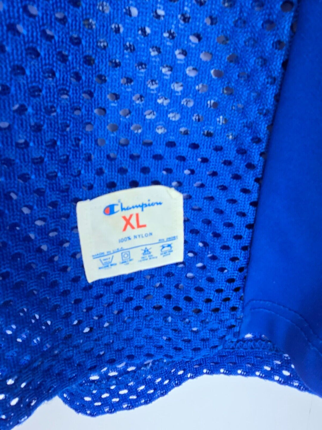 Vintage Champion #73 Mesh Jersey Size XL Blue