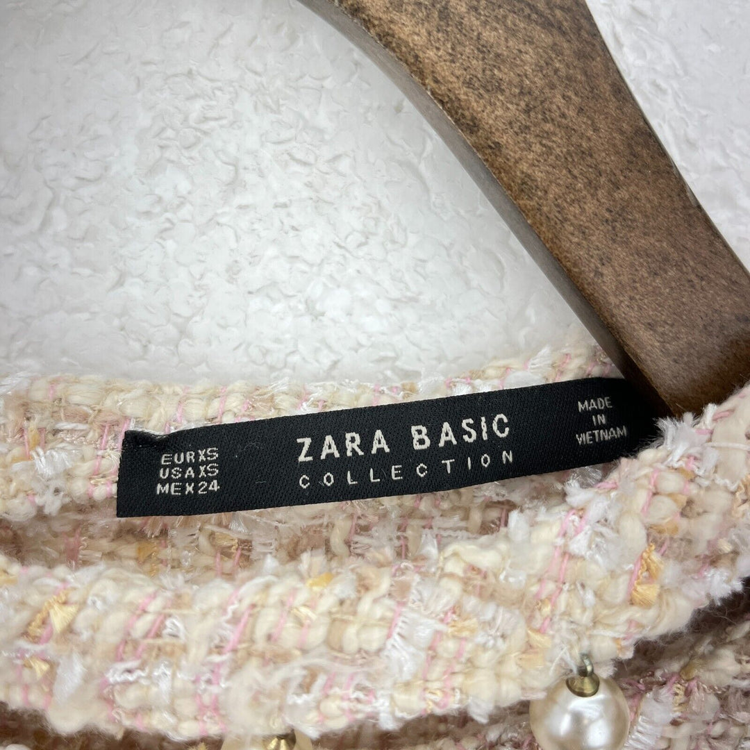 Zara Basic Beige Top Size XS NWT