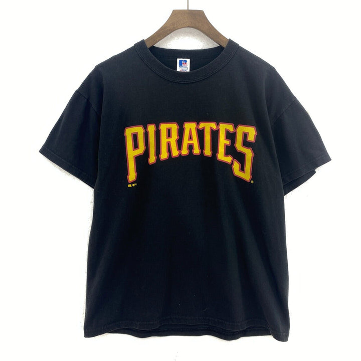 Vintage Pirates Baseball MLB League Black T-shirt Size XL Youth