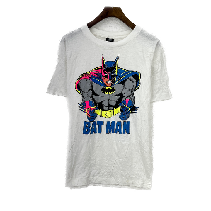 Batman DC Comic Print White T-shirt Size M