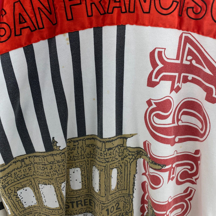 Vintage Starter San Francisco V-Neck Red White Jersey Size M