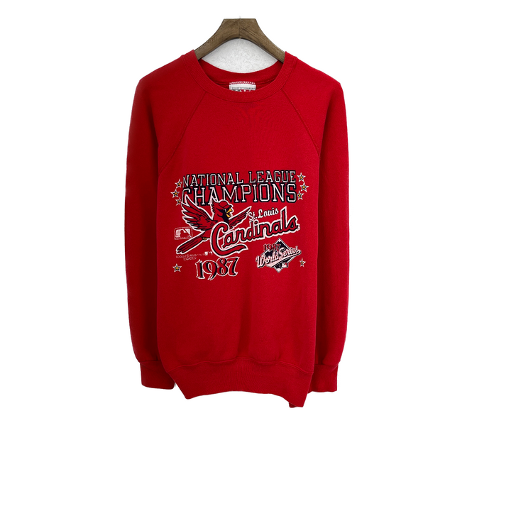 Vintage St. Louis Cardinals MLB 1987 National Champions Red Sweatshirt Size XL