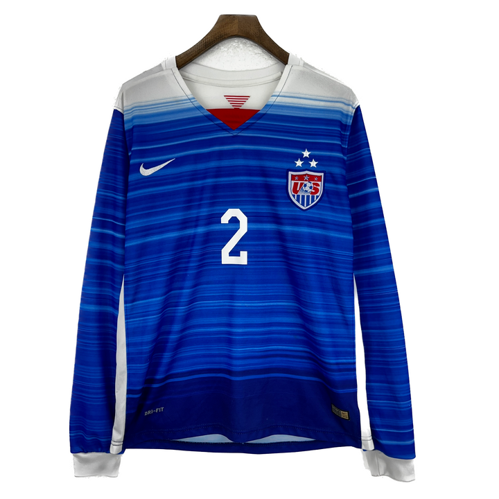 DeANDRE YEDLIN #2 USMNT 2015 US USA NATIONAL SOCCER TEAM NIKE JERSEY WOMEN Sz M