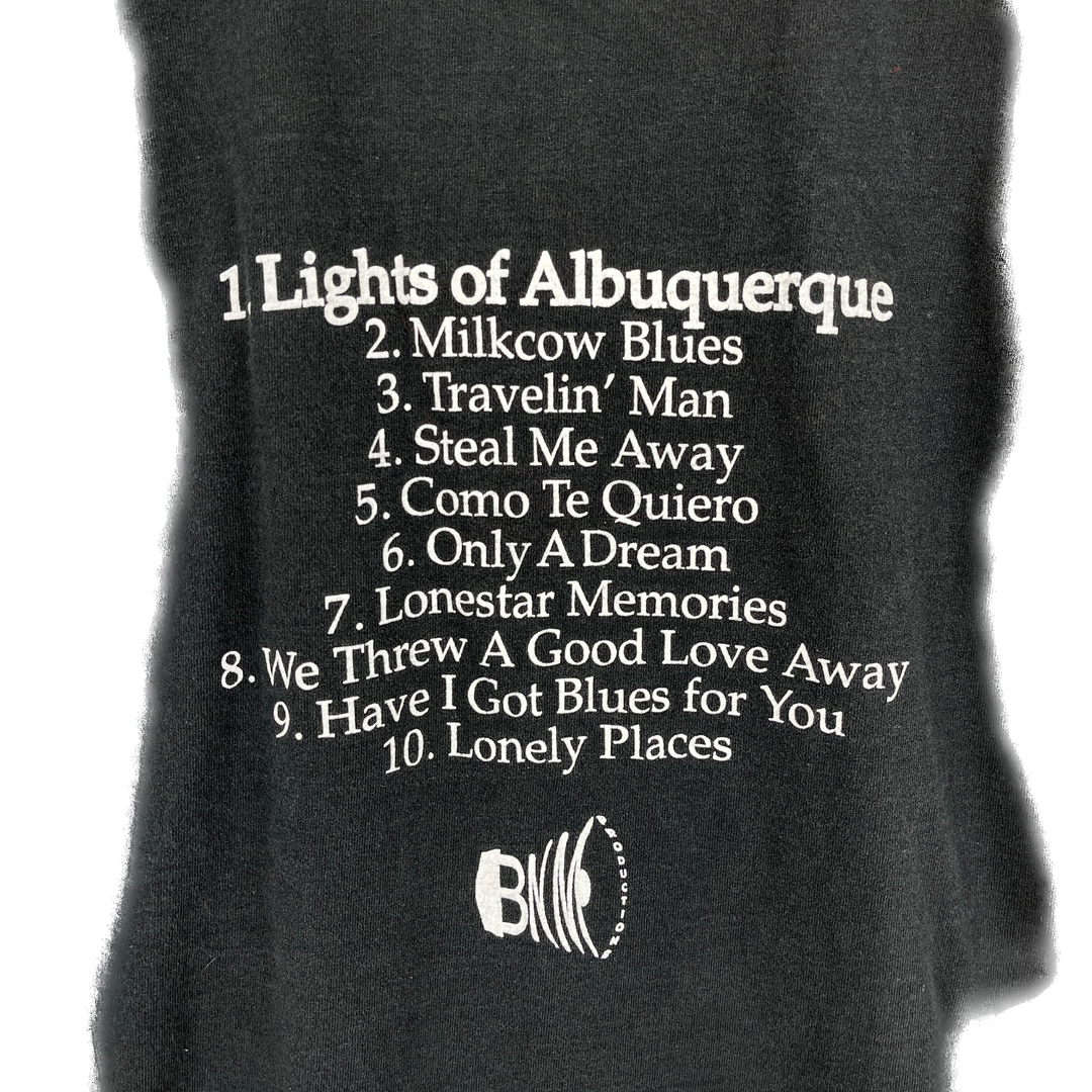 Vintage Country Singer Michael Justin Lights of Albuquerque Black T Shirt XL