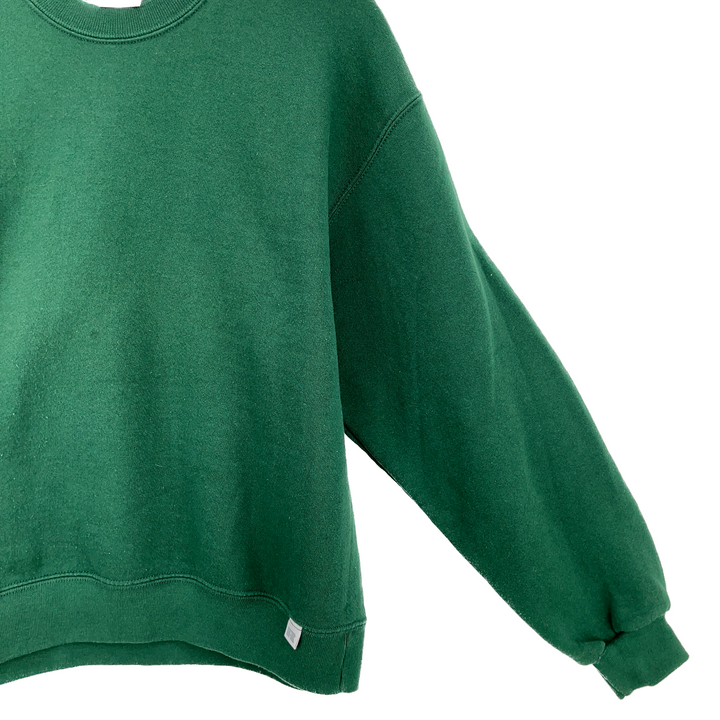 Vintage Russell Athletic Blank Green Pullover Crewneck Sweatshirt Size M