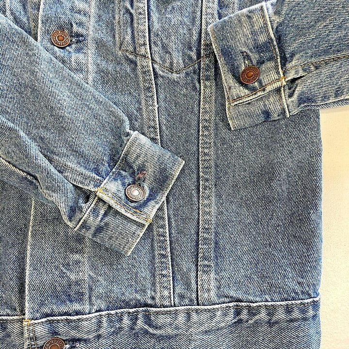Levi Orange Tab Kids' Vintage Denim Jacket Size L Wash Blue Trucker 90s