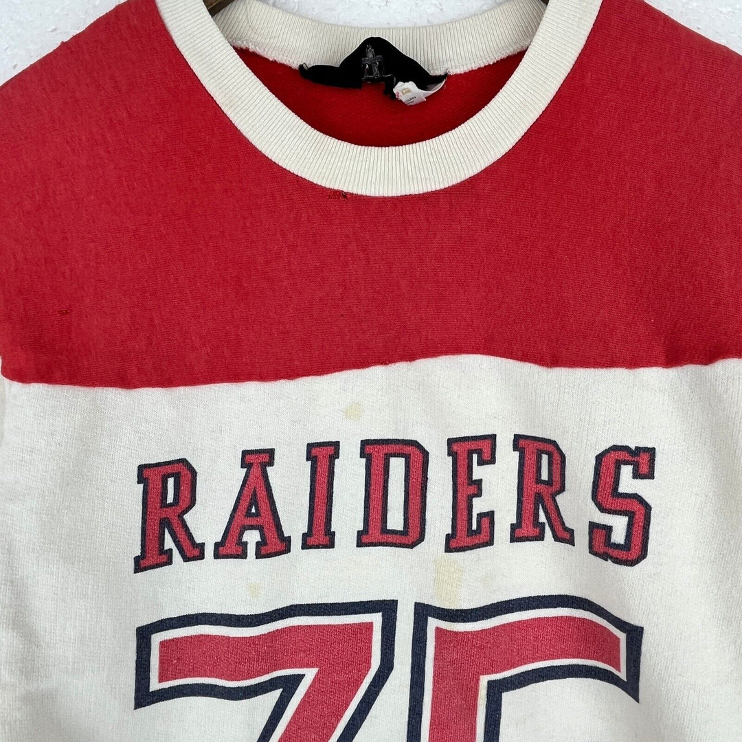 Vintage Los Angels Raiders NFL #75 Brandon Parker Red T-shirt Size M