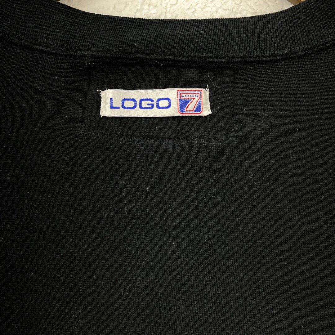 Vintage Logo 7 Baltimore Orioles MLB Baseball Black Sweatshirt Size XL