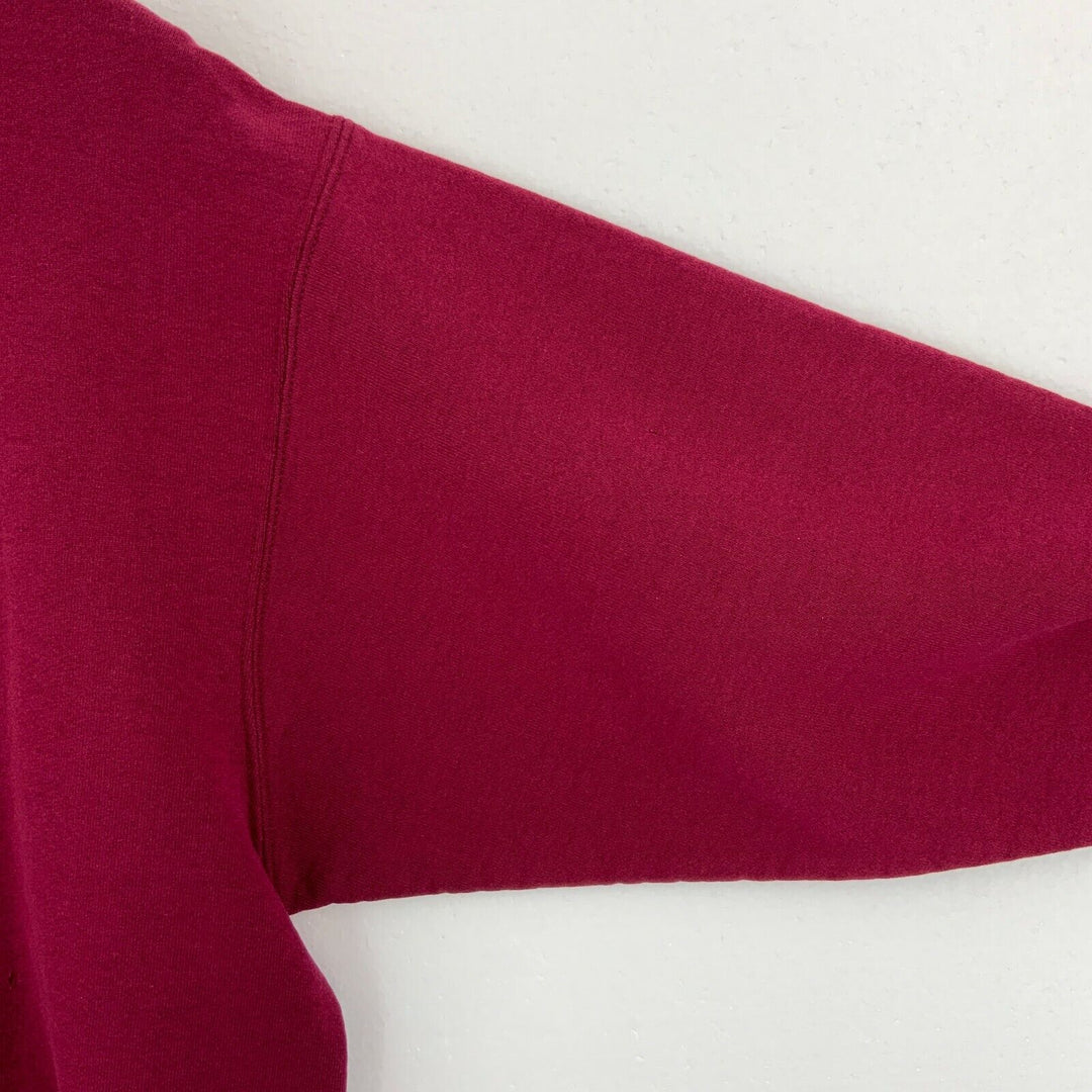 Vintage Blank Red Sweatshirt Size L 90s