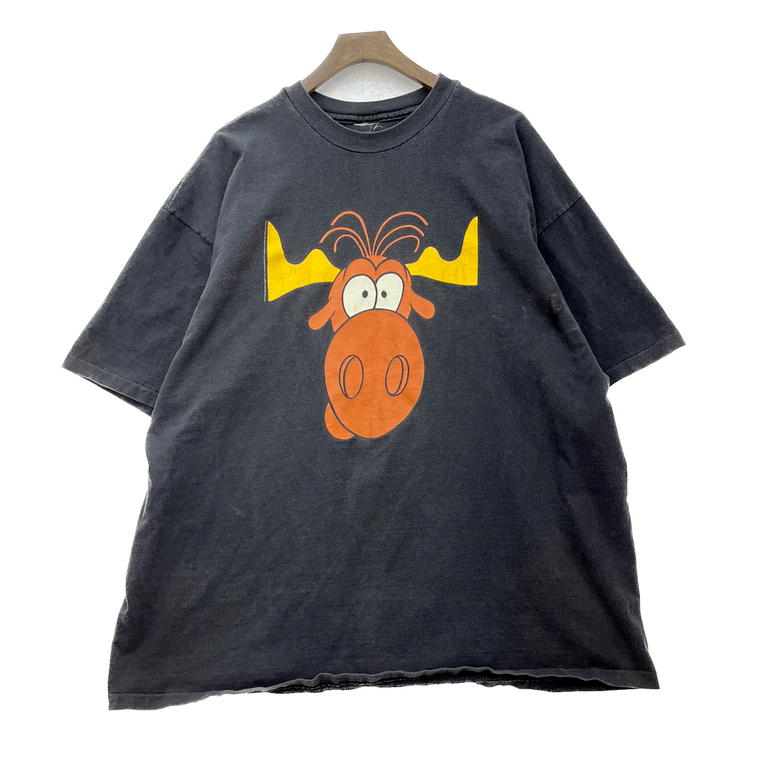 Vintage Bullwinkle Taco Bell Greeting Taco Lovers Black T-shirt Size XL