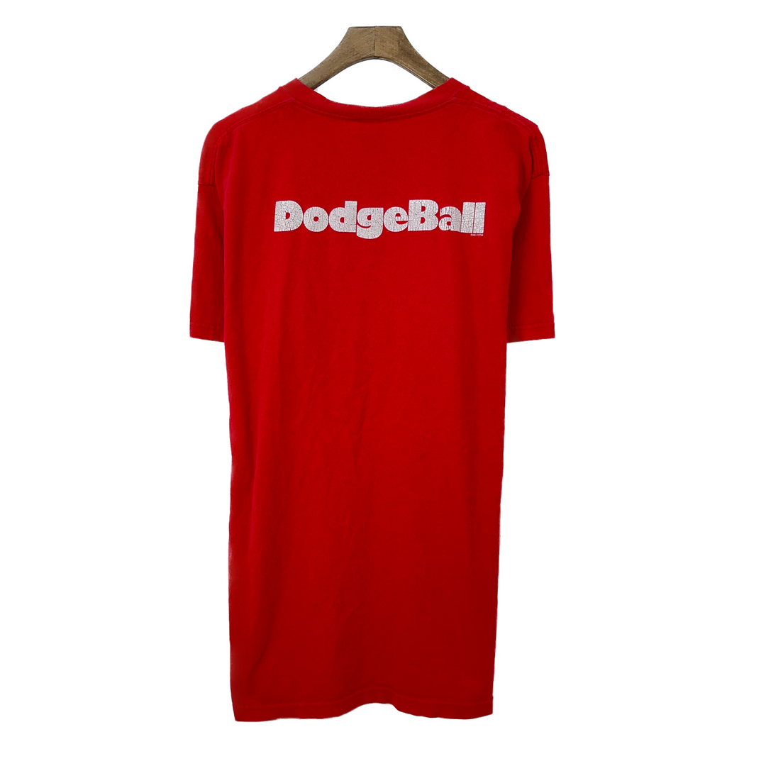 Vintage Average Joe's Gymnasium Dodgeball Movie Red T-shirt Size L
