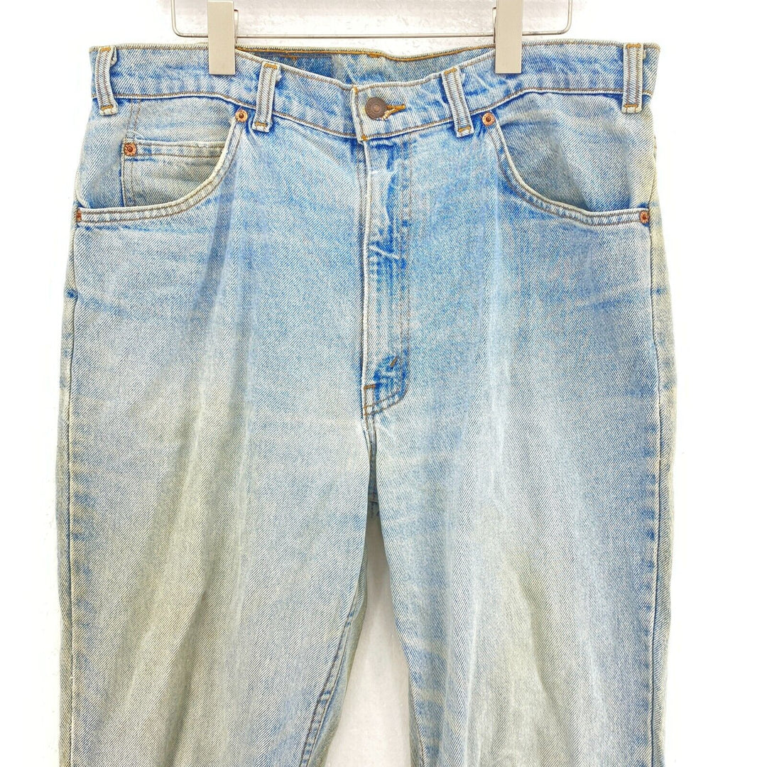 Levi Strauss 619 Orange Tab Vintage Blue Light Wash Demin Jeans Size 36