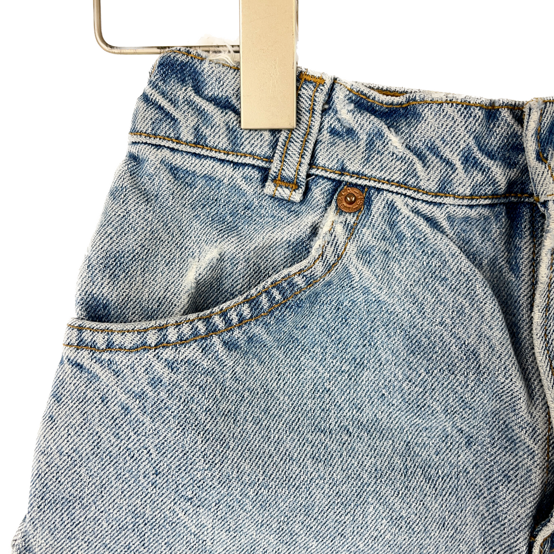 Vintage Levi Strauss 615 Creamsicle Tag Light Wash Blue Denim Shorts Size 14